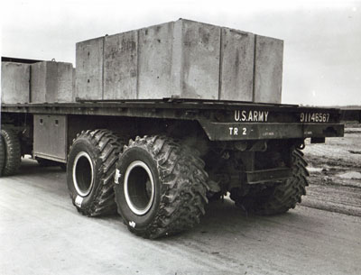 AASHO Road Test - Illinois -LPLS Tire mounted on Special Test vehicle for Post Test Special Studies.