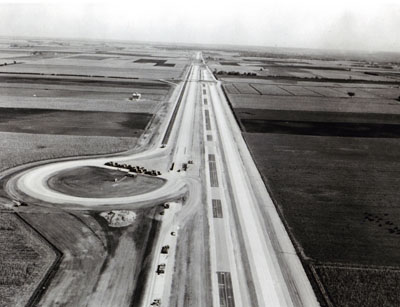 AASHO Road Test - Illinois - Aerial view of AASHO Road Test.