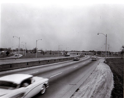Interstate 94 Interchange of Dempster St. and Edens Expressway Skokie, Illinois.