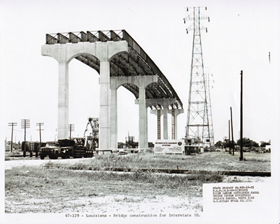 230-Louisiana - Bridge construction for Interstate 10