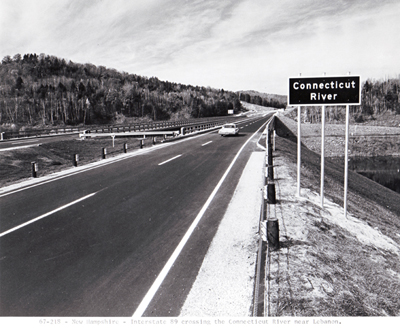 New Hampshire- Interstate 89 crossing the Connect River near Lebanon.