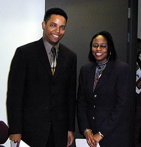 Phil Oglesby, III and Cheryl Cattledge, Ohio Division, at the Black History Presentation Luncheon.