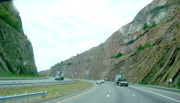 Looking west on Sideling Hill, Maryland.