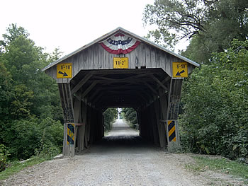 Covered bridge.