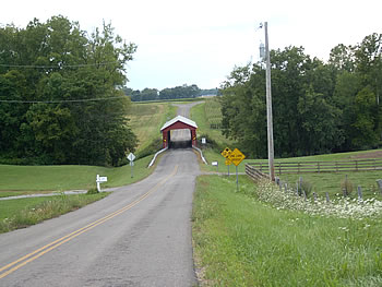 Covered bridge.