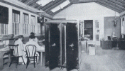 South Yarmouth 'Workshop' of the National Highways Association. A portion of the Filing Department, where the data compiled by the Association are instantly available at all times.