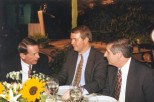Former Secretaries of Transportation (left to right) Samuel Skinner, Jim Burnley, and Andrew Card