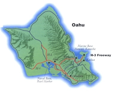 Hawaii's Interstate H-1, H-2, and H-3 Freeway Routes