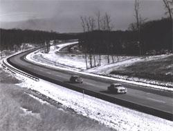 Traffic on I-95 near Woodbridge, Virginia.