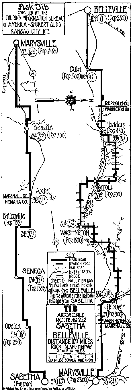 Sabetha, Kan. to Belleville, Kan.