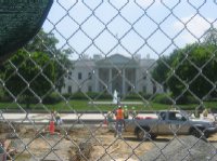 In 1995, following the bombing of the Alfred P. Murrah Federal Office Building in Oklahoma City, Oklahoma, President Bill Clinton closed Pennsylvania Avenue to traffic in front of the White House as a security precaution. After years of debate about the future of this portion of Pennsylvania Avenue, the Federal Highway Administration is administering contracts for its reconstruction, as shown here