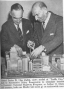 President Eisenhower chose his friend and informal advisor, Retired General Lucius D. Clay (left), to head the Advisory Committee on a National Highway Program. Click on photo for larger version.