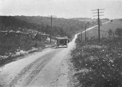 National Old Trails Road - Looking east to Keyser's Ridge, MD