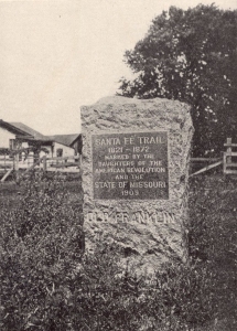 National Old Trails Road - Marker at Old Franklin MO - Santa Fe Trail