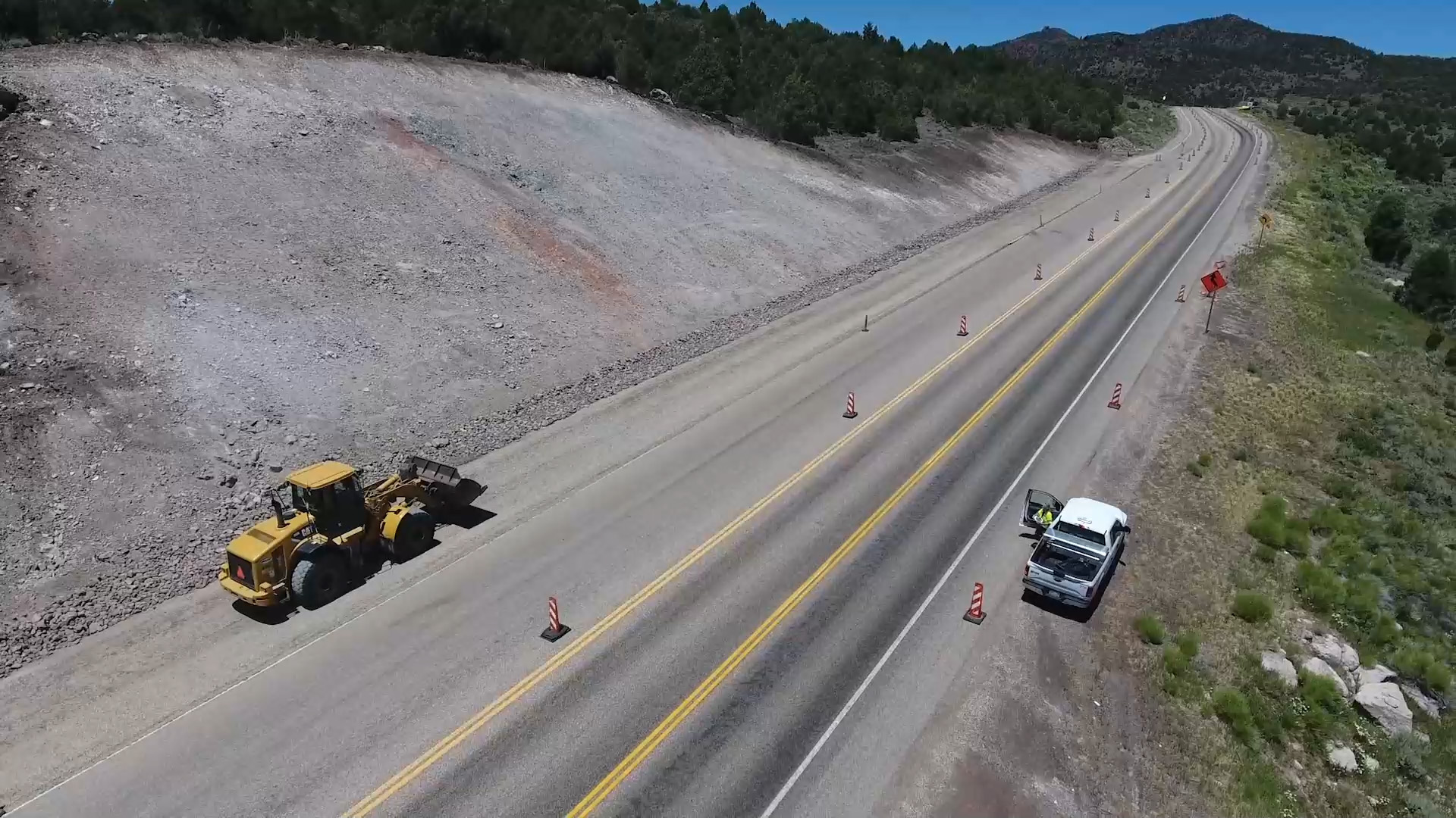 Photo of a highway construction site in Utah.