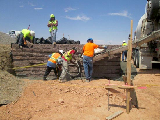 Photo of GRS-IBS construction of Arizona bridge project