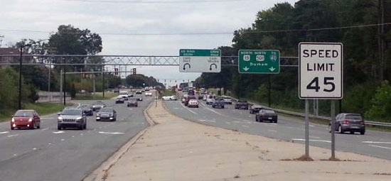 Photo of Restricted U-turn Intersection