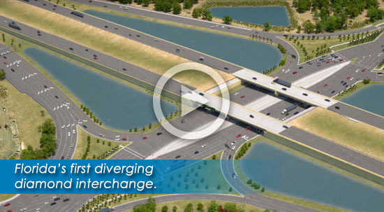 Video of Florida's diamond interchange