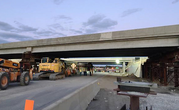 Photo of bridge replacement at I-75 in Ohio