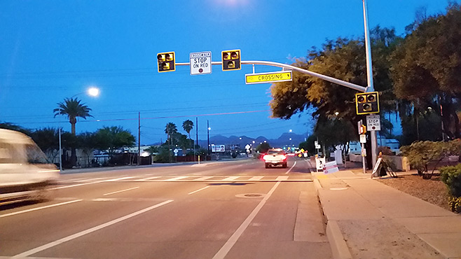 Pedestrian refuge island