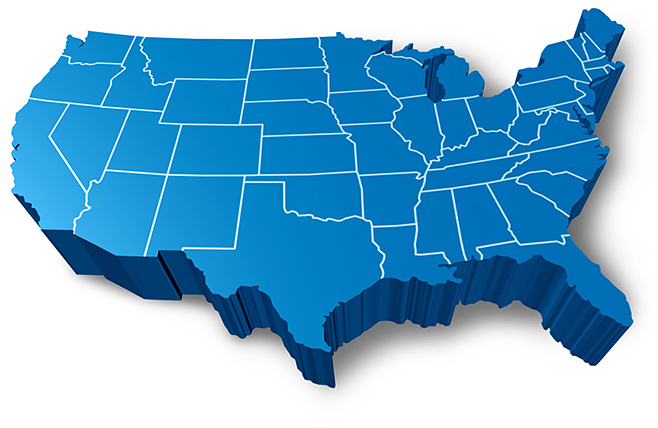 State Innovation Accomplishments map