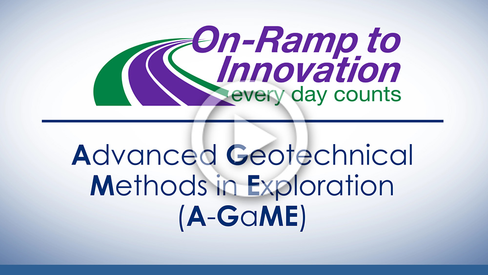 Screenshot of Innovation Spotlight video on Advanced Geotechnical Methods in Exploration