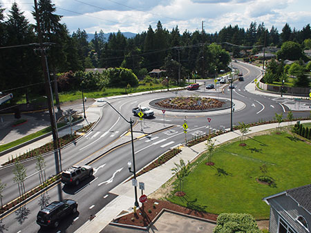 Photo of Traffic Cirle by Washington State DOT