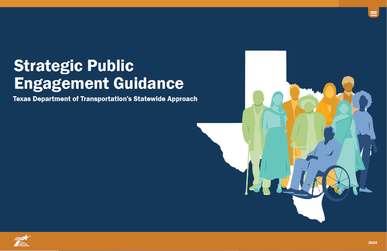 Strategic Public Engagement Guidance. TxDOT Statewide approach cover.