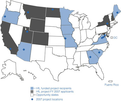 Nine states chose innovations to help meet customer-focused goals in 2006 and 2007 Highways for LIFE projects. See article for more information