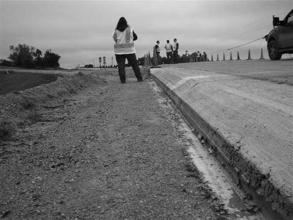 The nation's first safety edge in concrete was placed in Jones and Linn  Counties in Iowa.