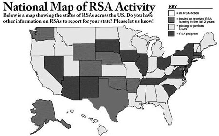 Every state has participated in RSA training, piloted or performed RSAs, or established an RSA program.