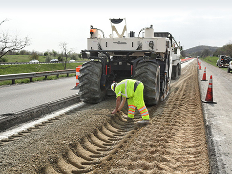 The Virginia DOT used innovative pavement recycling methods to rehabilitate part of Interstate 81 faster and at less cost than conventional construction.