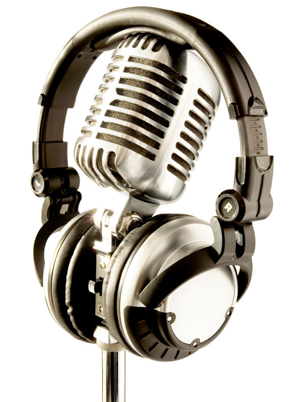 Microphone with headset image 