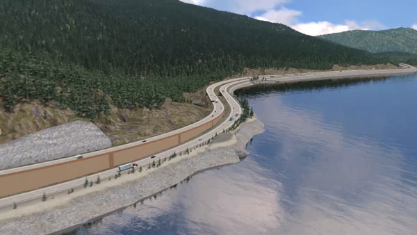 VERG created an animated view of what Snoqualmie Pass improvements would look like.