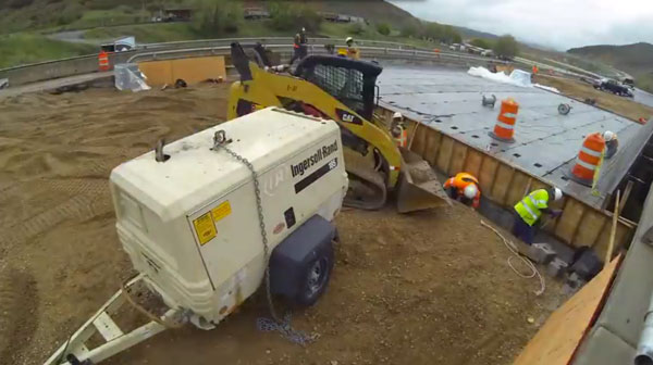 I-84 Bridge Construction Time Lapse Video.