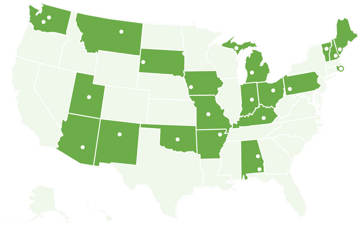 AID Demonstration grant project locations