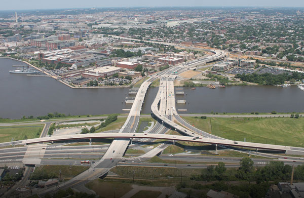 The District DOT used alternative technical concepts on the 11th Street Bridge project in Washington, D.C. 