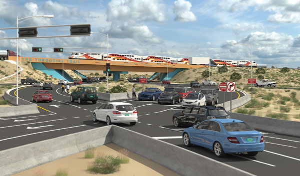 The New Mexico Department of Transportation chose the diverging diamond interchange design to enhance safety and traffic flow.