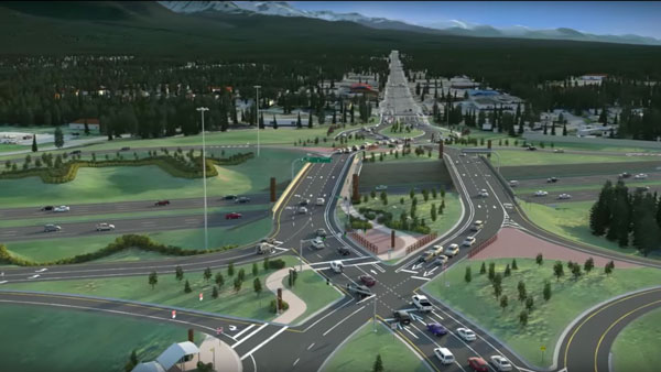 Watch a video that shows how Alaska’s first diverging diamond interchange will work.