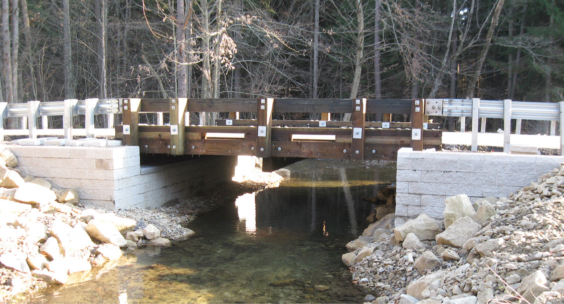 The Mount Pleasant Road Bridge, built by a county workforce in Huston Township, Pennsylvania.