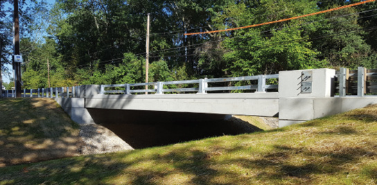 Photo of completed Bridge I-438 on Blackbird Station Road