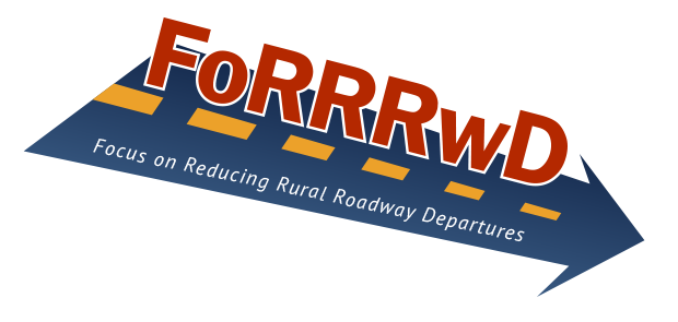 FoRRRwD Logo - Focus on Reducing Rural Roadway Departures