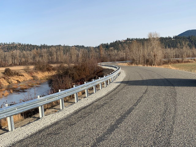 Idaho guardrail installation project