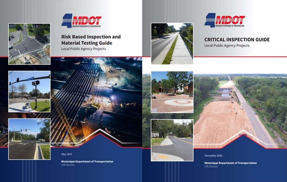 Mississippi Department of Transportation Inspection Guide Covers