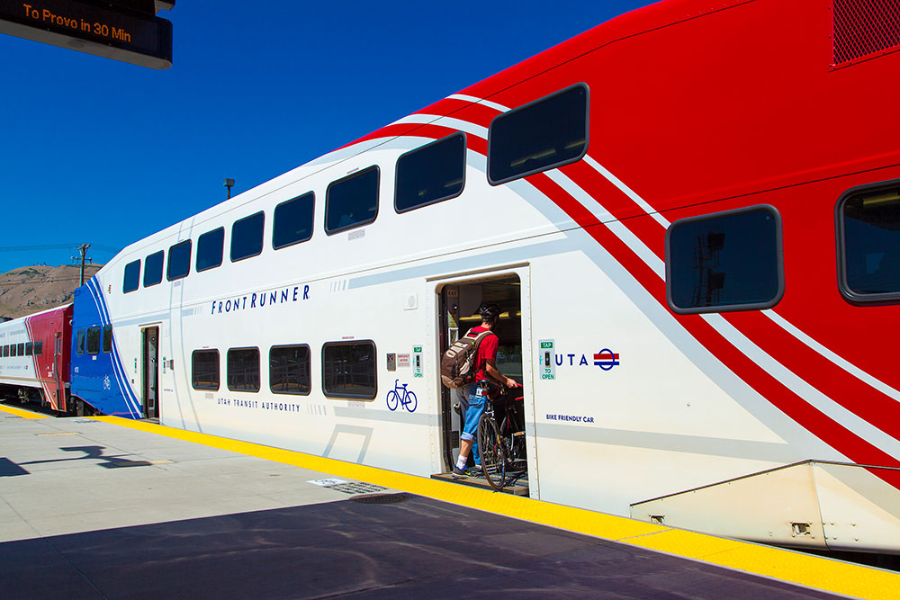 Utah's FrontRunner commuter rail stations