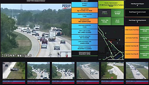 Florida DOT integrated TIM dashboard image