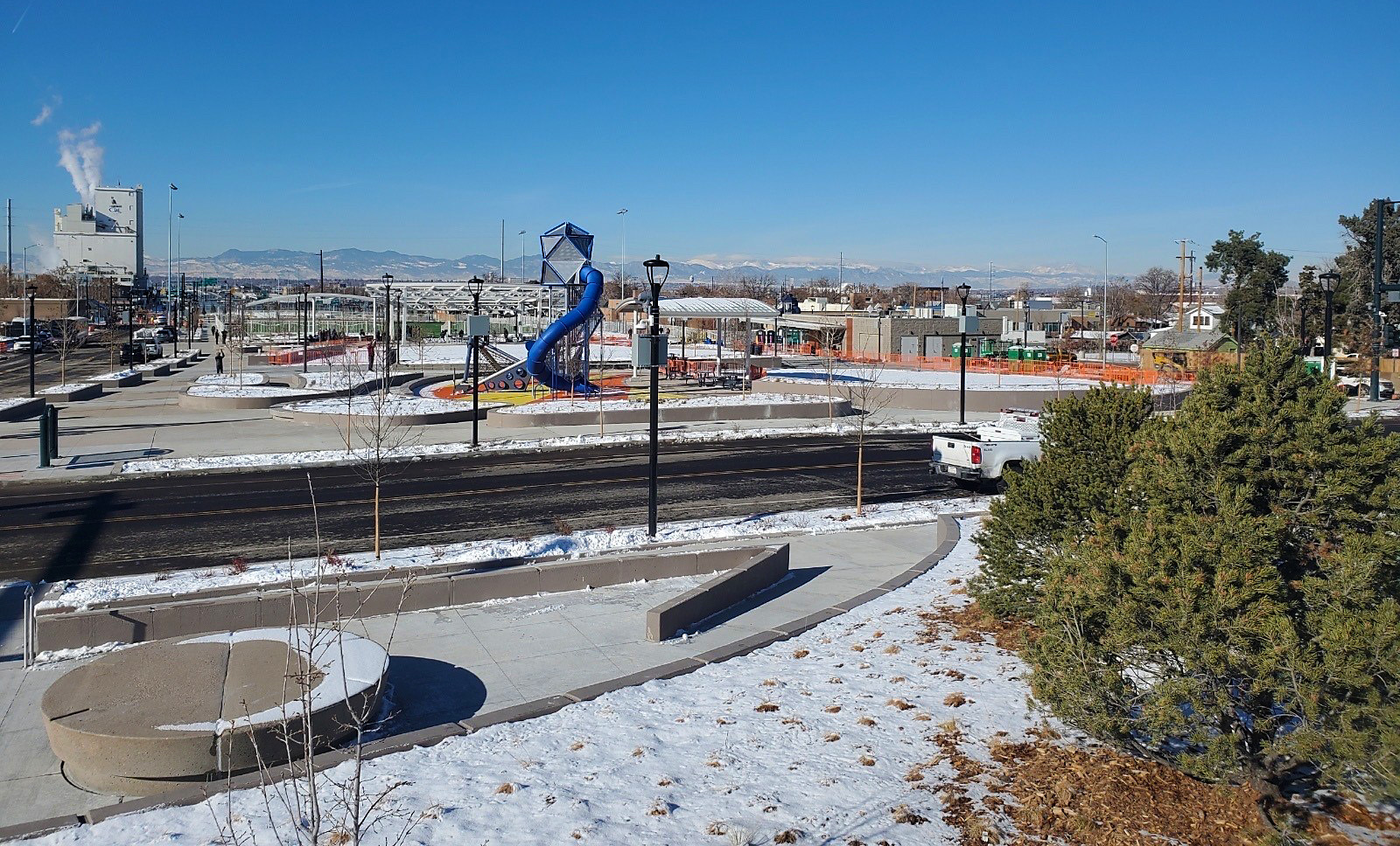 Central 70 project Image of the 4-acre cover park over I-70 for the community.