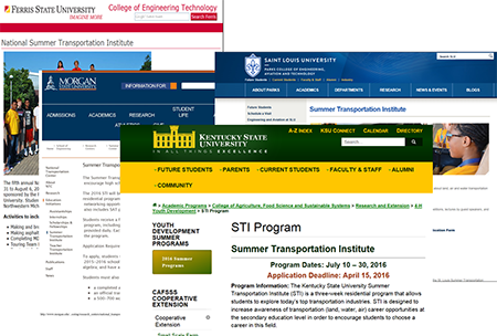 program information screenshots
