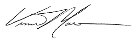 Signature - Vincent P. Pammano
