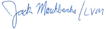 Signature: Jack Marchbanks, Ph.D.